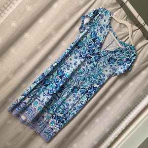 Lily Pulitzer UPF 50+Sophiletta dress Turquoise Oasis- size small- worn twice